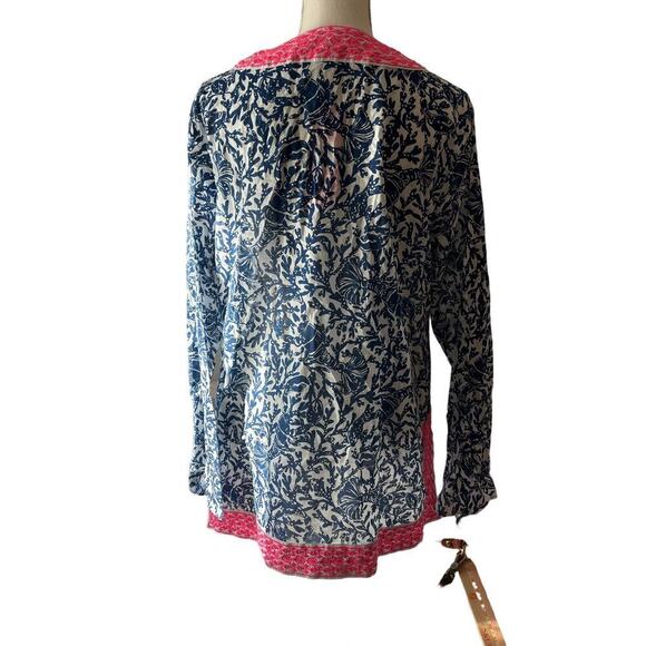 Lilly Pulitzer Blue and Pink Blouse - Picture 5 of 10